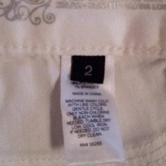 Express Zelda Jean Legging white sz 2 NEW - Picture 9 of 12
